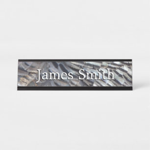 Wild Turkey Feathers II Abstract Natuur Design Bureau Naambordje