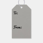 Wild Turkey Feathers II Abstract Natuur Design Cadeaulabel (Achterkant)