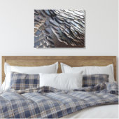 Wild Turkey Feathers II Abstract Natuur Design Canvas Afdruk (Insitu (Slaapkamer))