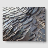 Wild Turkey Feathers II Abstract Natuur Design Gastenboek (Achterkant)