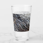 Wild Turkey Feathers II Abstract Natuur Design Glas (Achterkant)