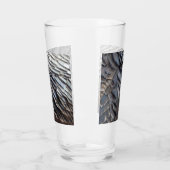 Wild Turkey Feathers II Abstract Natuur Design Glas (Links)