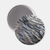 Wild Turkey Feathers II Abstract Natuur Design Magneet (Voorkant / Achterkant)