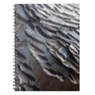Wild Turkey Feathers II Abstract Natuur Design Notitieboek