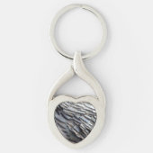 Wild Turkey Feathers II Abstract Natuur Design Sleutelhanger (Voorkant)