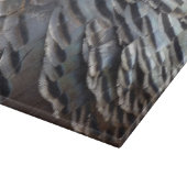 Wild Turkey Feathers II Abstract Natuur Design Snijplank (Hoek)