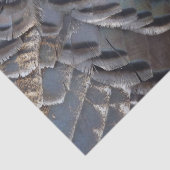 Wild Turkey Feathers II Abstract Natuur Design Tissuepapier (Detail)
