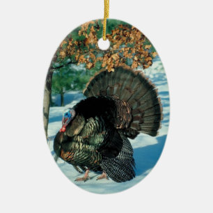 Wild Turkey Photo Holiday Decorations kerst Keramisch Ornament