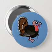 Wild Turkey Ronde Button 4,0 Cm (Voorkant /achterkant)