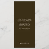 Wild Turkey | Thanksgiving Gepersonaliseerd menu (Achterkant)