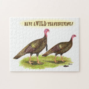 Wild Turkey Thanksgiving Legpuzzel