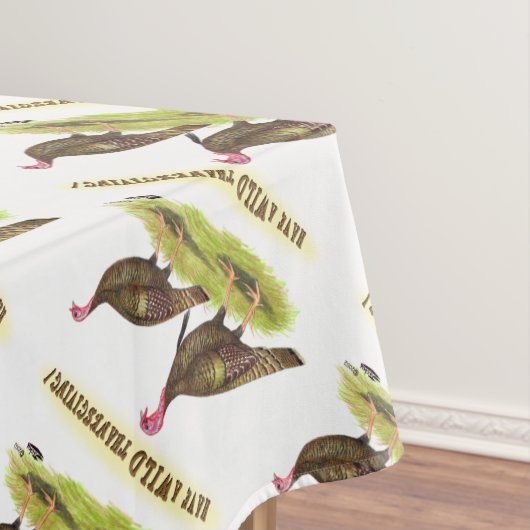 Wild Turkey Thanksgiving Tafelkleed (Voorbeeld)