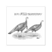 Wild Turkey Thanksgiving Zelfinktende Stempel (Design)
