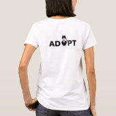 Wild Tuxedo kat adopteren T-shirt (Achterkant)