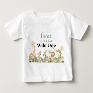 Wild Un 1er Anniversaire T-shirt Safari Animaux Ga