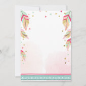 Wild Un anniversaire Carte de remerciements or ros (Dos)