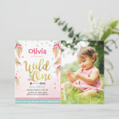 Wild Une invitation anniversaire Premier anniversa (Debout devant)