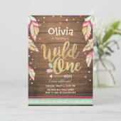 Wild Une invitation anniversaire Premier anniversa (Debout devant)