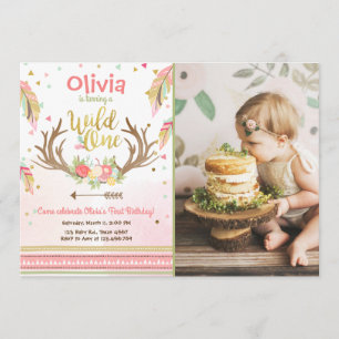 Wild Une invitation anniversaire Premier anniversa