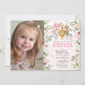 Wild une invitation d'anniversaire safari avec pho (Devant)