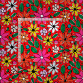 wild verdorven rood stof (Delen)