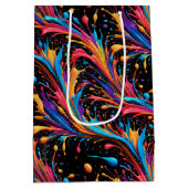 Wild Vibrant Paint Splash Medium Cadeauzakje (Achterkant)