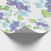Wild Violet Flowers Cadeaupapier (Hoek)