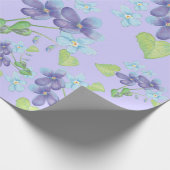 Wild Violet Flowers Cadeaupapier (Hoek)