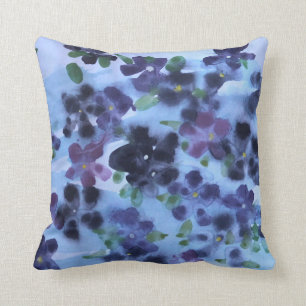Wild Violet Paarse en Blue Designer Sierkussen