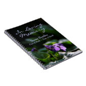 Wild Violets Floral Photo Memorial Livre d'invité  (Côté Droit)