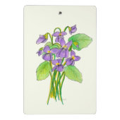 Wild Violets Mini Clipboard Klembord (Achterkant)