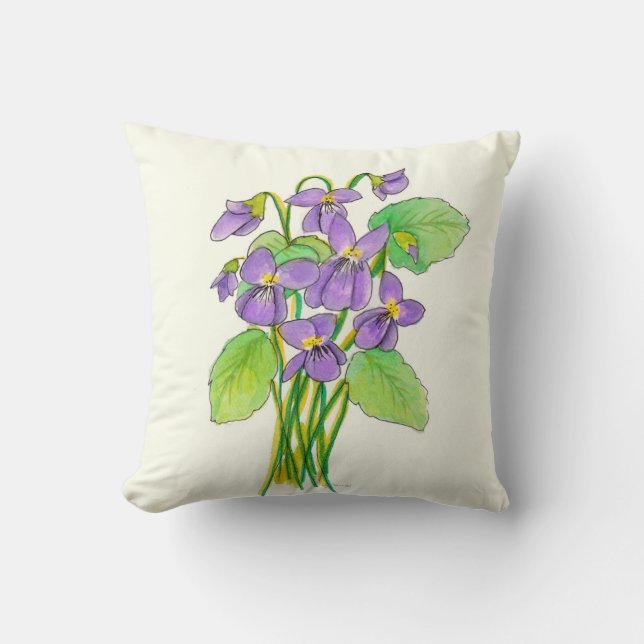 Wild Violets Pillow Kussen (Voorkant)