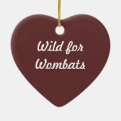 Wild voor vrouwen keramisch ornament (Achterkant)