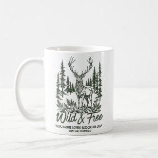Wild & Vrij Hert Natuurliefhebber  Koffiemok