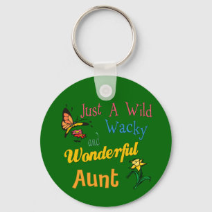 Wild Wacky Wonderful tante Gifts Sleutelhanger