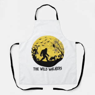 Wild Walkers Bigfoot Wandelende Bernese Halloween Schort