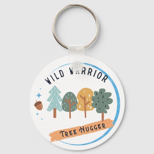 Wild Warrior Tree Hugger Sleutelhanger (Voorkant)