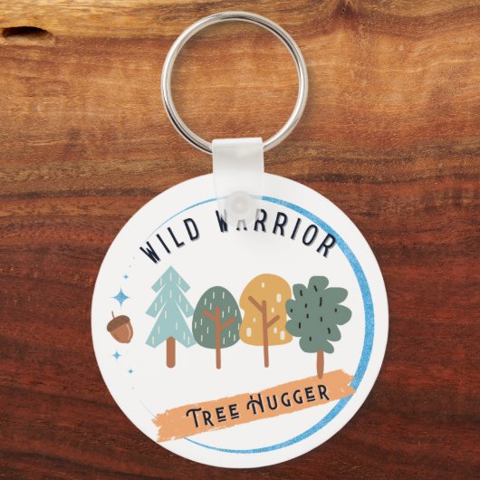 Wild Warrior Tree Hugger Sleutelhanger (Voorkant)