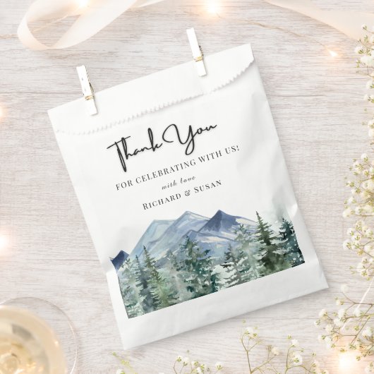 Wild Waterverf bruiloft dank u Bedankzakje (Geknipt)