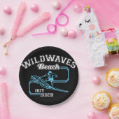 Wild Waves Beach Outsiders Surf Papieren Bordje (Feest)