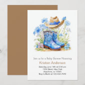 Wild West Adventure Baby shower Kaart (Voorkant / Achterkant)