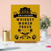 Wild West Americana Poker Acryl Bord (Huwelijk)
