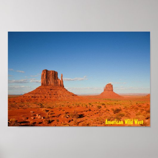 Wild West-Amerikaans Poster (Voorkant)