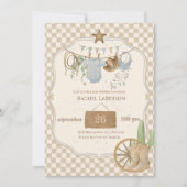 Wild West Baby Cowboy Baby Shower Invitation (Devant)