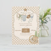 Wild West Baby Cowboy Baby Shower Invitation (Debout devant)