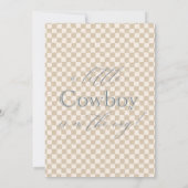 Wild West Baby Cowboy Baby Shower Invitation (Dos)