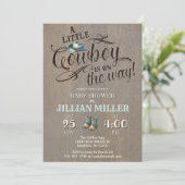 Wild West Baby shower Cowboy Boots Invitation (Debout devant)
