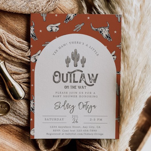 Wild West Baby Shower Invitations | Cowboy Baby