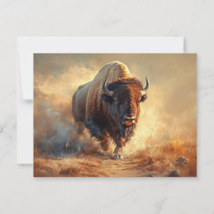 Wild West Bison Briefkaart