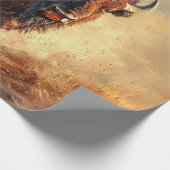 Wild West Bison Decoupage Cadeaupapier (Hoek)